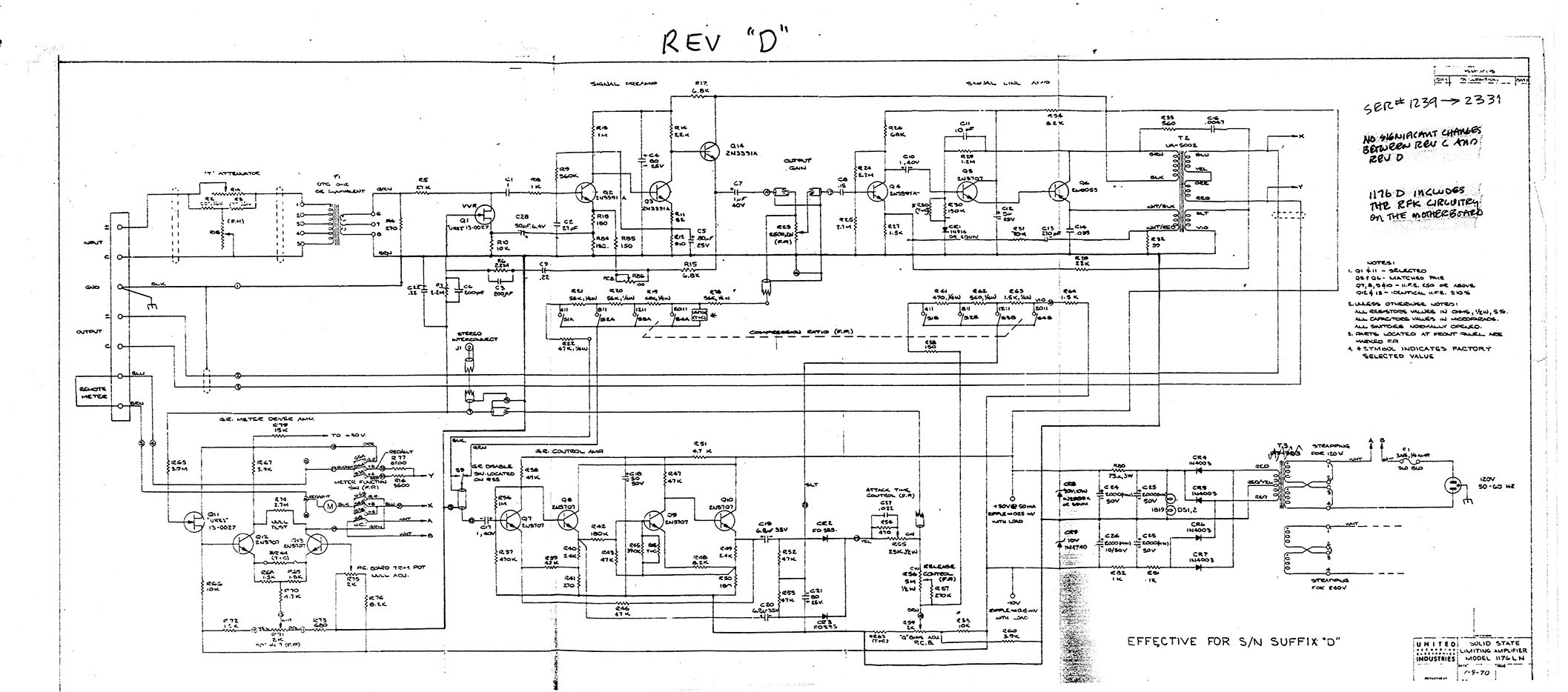 urei 1176 Rev.D scheme